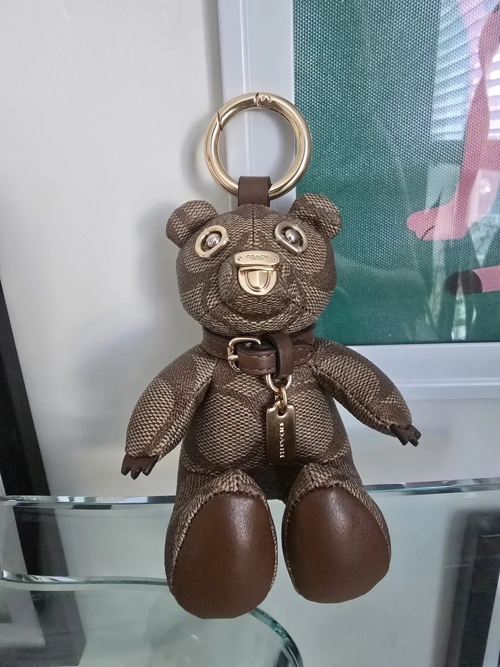 Coach Collectible Brown Teddy Bear Charm - NWOT